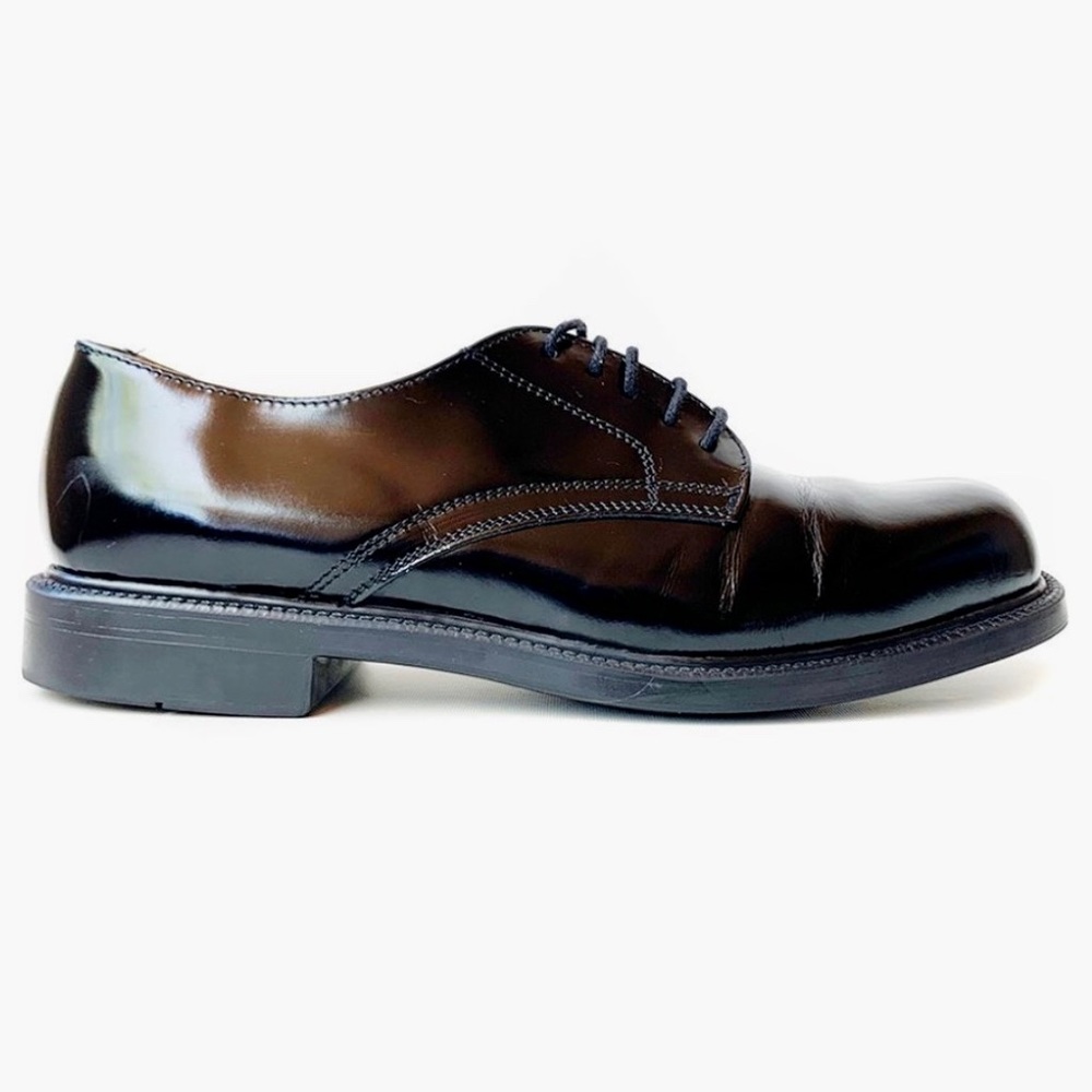 J. Crew Mens 8 Black Italian Leather Dress Shoes